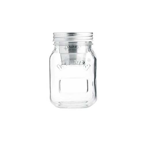 KILNER Snack To-Go-Glas - der ideale 2Go Lunchbecher für unterwegs, clever | stylisch | schadstoffrei | 0,5 Liter von Kilner