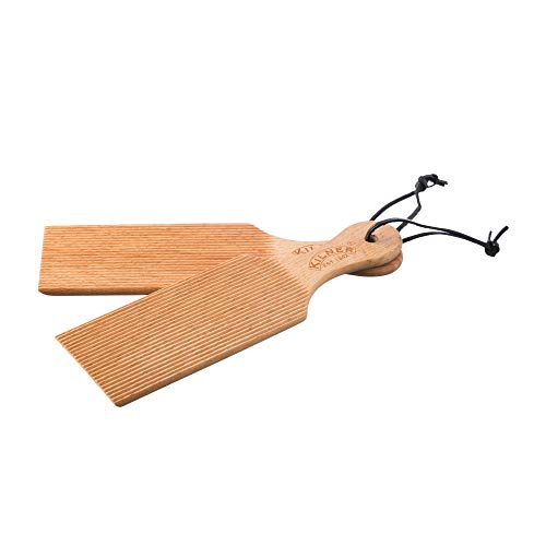 Kilner Butterbrettchen Holz Set | 2-teilig | Butter Form aus geriffeltes Buchenholz | 30 cm x 9 cm x 2 cm | mit Schlaufe zum Aufhängen und Aufbewahren | Brettchen zum Formen von Butter Kilner Butterbrettchen Holz Set | 2-teilig | Butter Form aus geriffeltes Buchenholz | 30 cm x 9 cm x 2 cm | mit Schlaufe zum Aufhängen und Aufbewahren | Brettchen zum Formen von Butter von Kilner