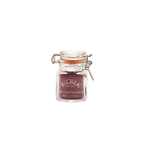 Kilner 0025.460 Gewürzgläser / Marmeladengläser, mit Bügelverschluss, transparent, Mini, 70 ml, 1 Stück von Kilner