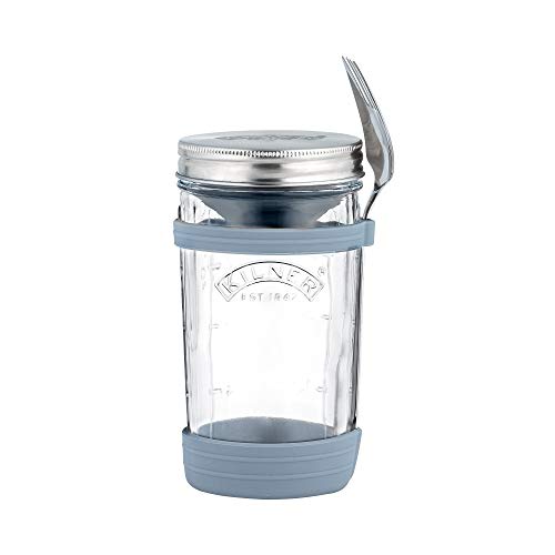 Kilner 25.014 All in 1 Food to Go Glas-Set, 0,5 l von Kilner