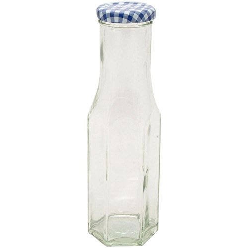 Kilner 6-eckige Drehverschluss, 250 ml Einkochflasche, Glas, transparent, 5,8 x 5,3 x 19 cm von Kilner