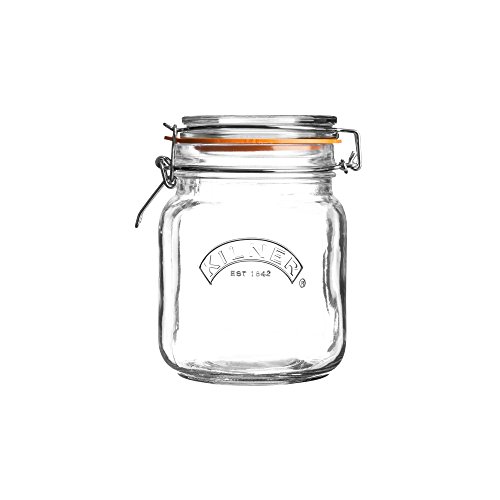 Kilner Einmachglas mit Bügelverschluss, quadratisch, 1 l von Kilner