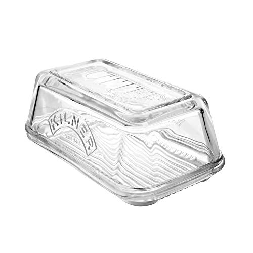 Kilner Butterdose, Glas, Mehrfarbig, 17 x 10 x 7,2 cm von Kilner