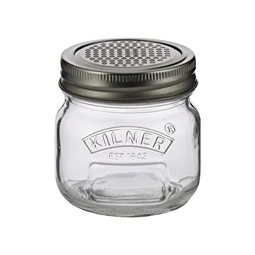 Kilner Glas mit Reibe, 250 ml, transparent/silberfarben von Kilner