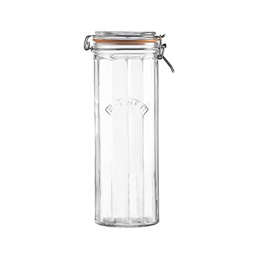 Kilner Facetten-Glas mit Bügelverschluss, 2 Liter Einkochglas, transparent von Kilner