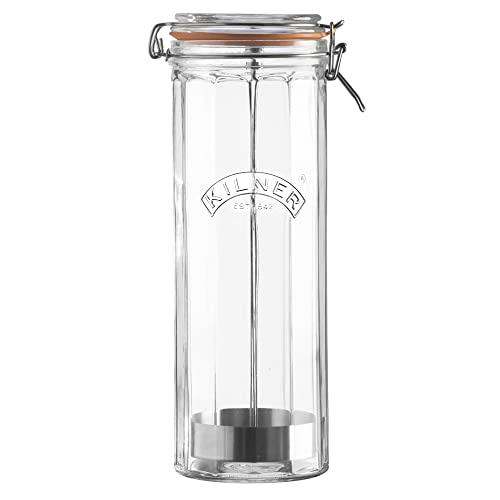 Kilner Spaghetti Facetten-Glas mit Bügelverschluss, 2 Liter Einkochglas, transparent, 2 Liters von Kilner