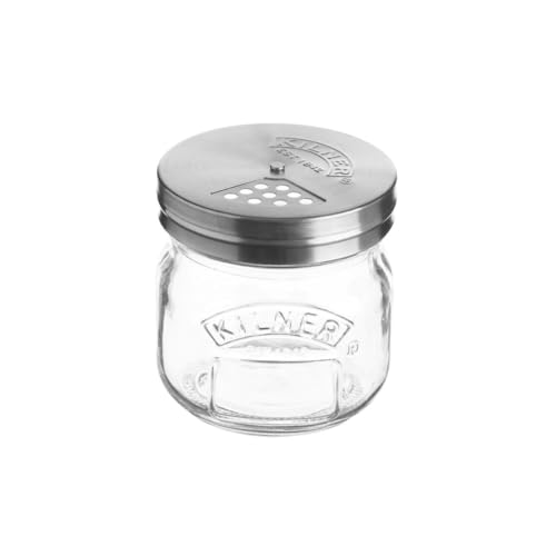 Kilner Gläschen mit Drehverschluss Streuer, Glas, Transparent, 0.25L von Kilner