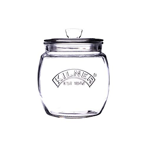 KILNER Universal Vorratsglas mit Deckel luftdicht | 850 ml | zur Aufbewahrung von Lebensmitteln, Kosmetika oder als Dekoglas mit Deckel | Retro Glasbehälter mit Deckel mit Silikondichtung von Kilner