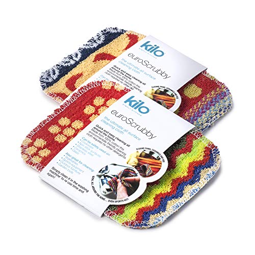 Kilo Nicht-kratzender Reiniger, Mehrfarbig, 17x13cm Set of 2 von Kilo