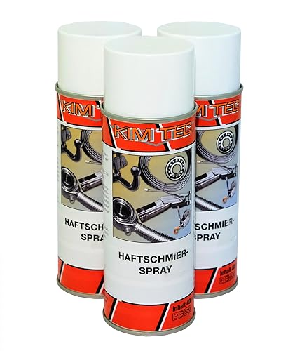 Haftschmierspray Haftschmierstoff transparent 400ml Schmiermittel Kettenspray (3) von Kim Tec