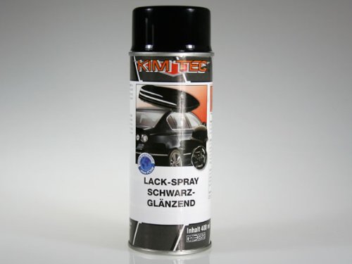 Lackspray schwarz glänzend 400 ml. Acrylharzlack Acryllack von Kim Tec