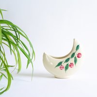Blumentopf Hängend | Halbmond Vase/Pflanzer Pflanzenhänger Niedlicher Übertopf Vintage Für Ausgefallener von KimBakerCollections