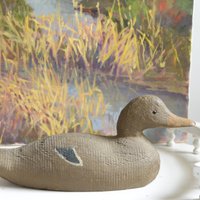 Holz Ente Decoy | Henne Vatertags Geschenk Männerhöhle Pascagoula Entenköder Mississippi von KimBakerCollections