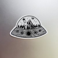 Magnet Ufo-Alien von KimBeckerDesign