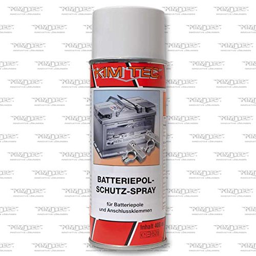 KIM-TEC Batteriepol- Schutz- Spray 400ml Rot, für Batteriepole und Anschlussklemmen von KimTec