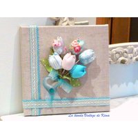 Frame Fabric With Tulips Frame Fabric With Tulips von KimaHandmade