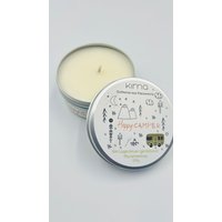 Am Lagerfeuer Gerösteter Marshmallow Duftkerze Im Blechdose Aus Rapswachs Camping Happy Camper Spotify-Code Mit Soundtrack Geschenkidee von KimaHomeShop