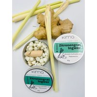 Duftmelt Botanik Drops "Zitronengras & Ingwer" Getrockneten Blüten Aromatherapie Rapskokoswachs Mit Spotify-Code Soundtrack Geschenkidee von KimaHomeShop