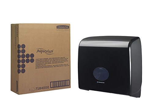 Aquarius, 7184, Jumbo Nonstop-Toilettenpapierspender, Schwarz, 1 x 1 Spender von Aquarius