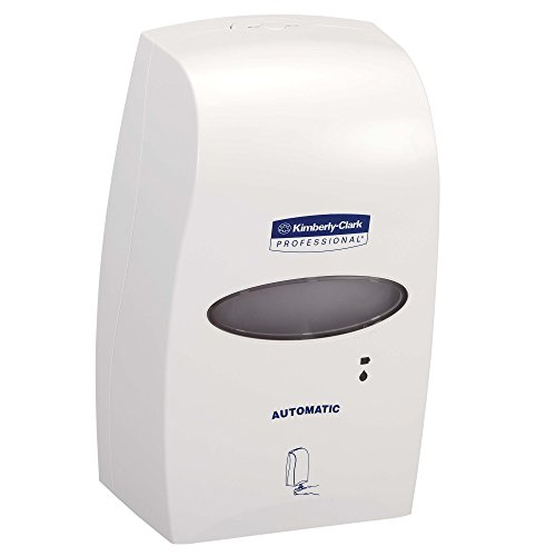 Kimberly-Clark Professional berührungsfreier automatischer Seifenspender 92147 – 1 x Spender für Handdesinfektionsmittel, weiß (geeignet für 1,2 l Kassetten) von KLEENEX