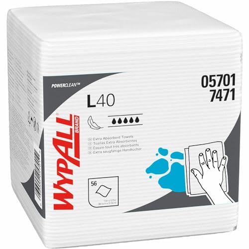 Kimberly-Clark WYPALL L40 Wischerblätter - 1/4 Falz - weiß von KIMBERLY-CLARK