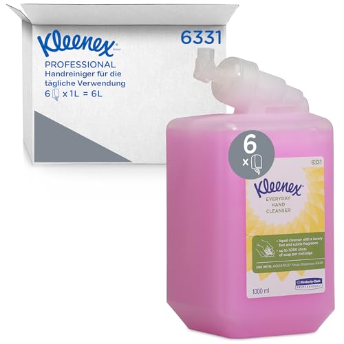 Kleenex Seife 6331 - Handseife für die tägliche Verwendung, rosa, 6 x 1 L von Kimberly-Clark Professional