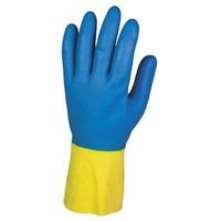 Kimberly Clark 38741 Jackson Safety G80 Neopren-Chemikalienschutzhandschuhe, Handspezifische Paare, 30 cm, Gelb/Blau (60-er pack) von Kimberly Clark