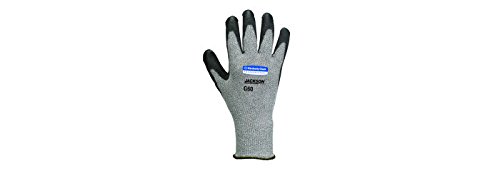 Kimberly Clark 98239 Jackson Safety G60 Schnittfeste Handschuhe Level 5, Handspezifisch, Grau/Schwarz (24-er pack) von KIMBERLY-CLARK