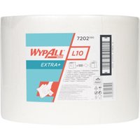 Putztuch WYPALL L10 EXTRA,7202 L.ca.390xB.ca.240mm 1-lagig,perforiert,weiss von Kimberly-Clark
