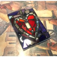 Heart Design - Stained Glass Mosaic Light Switch Cover Single, Double, Triple, Outlet, Or Decora Gfci Made To Order Jede Farbe Liebe Heart Design - Stained Glass Mosaic Light Switch Cover Single, Double, Triple, Outlet, Or Decora Gfci Made To Order Jede Farbe Liebe von KimberlyMoon