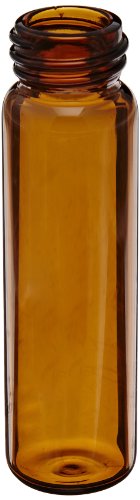 KIMBLE Borosilikat Glas amber Gewinde Probe Flakon OHNE Drehverschluss, 0.375 Drams Capacity, bernsteinfarben, 200 von Kimble