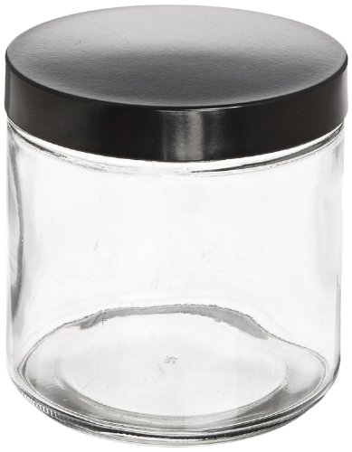 KIMBLE Typ III Soda Lime Glas transparent Weithals gerade-seitige Gläser mit GPI Gewinde Gap, 60ml Capacity, farblos, 24 von Kimble