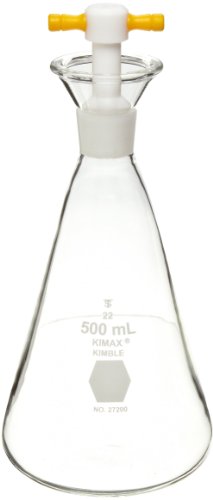 kimax Glas Jod Fläschchen, mit PTFE Stopper, 82 millimeters, 8 von Kimble