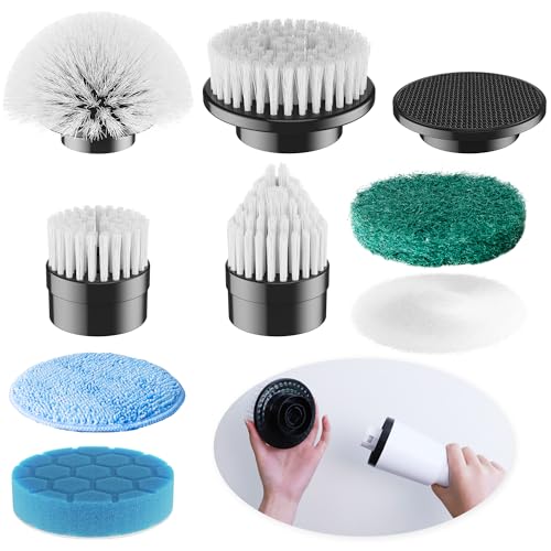 Kimeetol Bürstenkopf 8 Stück, austauschbare Bürstenköpfe für schnurlosen elektrischen Spin Scrubber, Power-Reinigungsbürste für Badezimmer, Boden, Wanne, Fenster Kimeetol Bürstenkopf 8 Stück, austauschbare Bürstenköpfe für schnurlosen elektrischen Spin Scrubber, Power-Reinigungsbürste für Badezimmer, Boden, Wanne, Fenster von Kimeetol