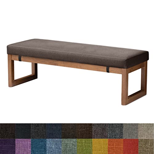 Kimgull Bankauflage Sitzkissen, Bequeme Waschbare Rutschfestes Sitzkissen für Gartenbank Schaukel, Terrasse, Esstisch, Bank, Drinnen, Viele Farben und Größen,(100X30X5CM Dunkelbraun) von Kimgull