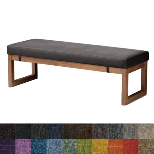 Kimgull Bankauflage Sitzkissen Bank Bankkissen Sitzauflage Sitzpolster Sitzbank Auflage Polster fur Banke Kissen Kissenauflage for Küchenbank Gardenbank Essbank (180X40X5CM Trockenes Braun) von Kimgull