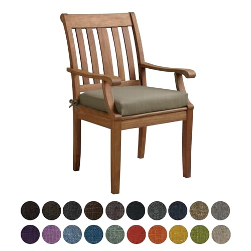 Kimgull Bankauflage Sitzkissen, Bequeme Waschbare Rutschfestes Sitzkissen für Gartenbank Schaukel, Terrasse, Esstisch, Bank, Drinnen, Viele Farben und Größen,(40X40X5CM Khaki) von Kimgull