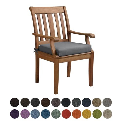 Kimgull Bankauflage Sitzkissen, Bequeme Waschbare Rutschfestes Sitzkissen für Gartenbank Schaukel, Terrasse, Esstisch, Bank, Drinnen, Viele Farben und Größen,(40X40X8CM Dunkelgraugrün) von Kimgull