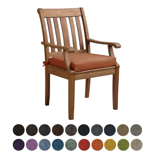 Kimgull Bankauflage Sitzkissen, Bequeme Waschbare Rutschfestes Sitzkissen für Gartenbank Schaukel, Terrasse, Esstisch, Bank, Drinnen, Viele Farben und Größen,(40X40X8CM Orange) von Kimgull