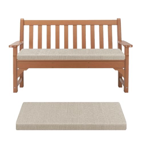 Kimgull Bankauflage Sitzkissen Bank Auflage Ersatzpolster Schwamm Bankkissen Mit Reißverschluss Abnehmbarem Schlippabsicher Stuhlkissen Für Schaukeln Fensterbank (160X45X8CM Taupe) von Kimgull
