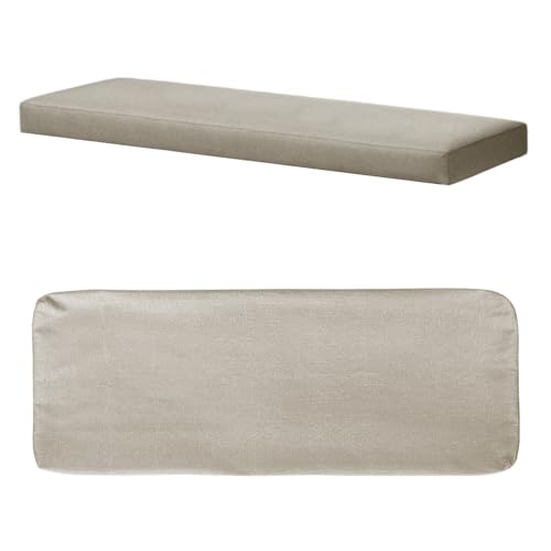 Kimgull Bankkissenbezug Mit 2 Spanngurten, Innenschaum ist Nicht enthalten, Ersatzbezug für Sitzkissen Mit reißverschluss und Waschbar, Grau, 50 X 50 X 8CM Kimgull Bankkissenbezug Mit 2 Spanngurten, Innenschaum ist Nicht enthalten, Ersatzbezug für Sitzkissen Mit reißverschluss und Waschbar, Grau, 50 X 50 X 8CM von Kimgull