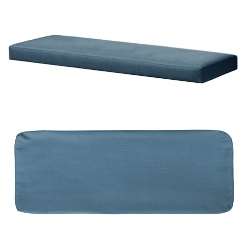 Kimgull Bankkissenbezug Mit 2 Spanngurten, Innenschaum ist Nicht enthalten, Ersatzbezug für Sitzkissen Mit reißverschluss und Waschbar, Marineblau, 120 X 50 X 5CM Kimgull Bankkissenbezug Mit 2 Spanngurten, Innenschaum ist Nicht enthalten, Ersatzbezug für Sitzkissen Mit reißverschluss und Waschbar, Marineblau, 120 X 50 X 5CM von Kimgull