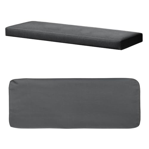 Kimgull Bankkissenbezug Mit 2 Spanngurten, Innenschaum ist Nicht enthalten, Ersatzbezug für Sitzkissen Mit reißverschluss und Waschbar, Tiefes warmes Grau, 150 X 45 X 8CM Kimgull Bankkissenbezug Mit 2 Spanngurten, Innenschaum ist Nicht enthalten, Ersatzbezug für Sitzkissen Mit reißverschluss und Waschbar, Tiefes warmes Grau, 150 X 45 X 8CM von Kimgull