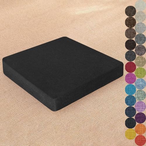 Kimgull Quadratisch Sitzkissen 30 X 30 X 3CM Bodenkissen Quadrat Barhocker-Kissen Square Stuhlkissen Stuhlauflage Sitzkissen Abnehmbar und Waschbar Rutschfestes Color#28 von Kimgull