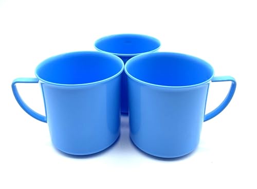 3 Stück Tasse 180 ml im Set, Farbe hellblau, Kindertasse; Plastiktasse Kunststofftasse Kinderbecher, aus Kunststoff, Mehrweg 3 Stück Tasse 180 ml im Set, Farbe hellblau, Kindertasse; Plastiktasse Kunststofftasse Kinderbecher, aus Kunststoff, Mehrweg von Kimmel