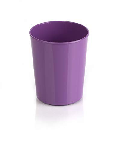 Kimmel 180 ml Tasse Trinkbecher Kunststoffbecher Partybecher Plastikbecher Kinderbecher Becher Klassik bruchsicher stapelbar Mehrweg Camping Grillen Picknick und Outdoor 180 ml, Kunststoff, Violett von Kimmel