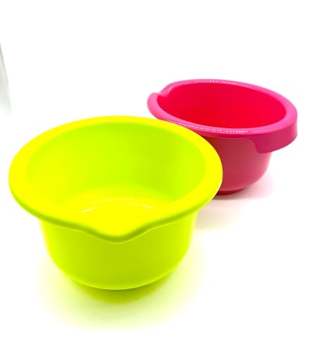 Kimmel 2 Stück Rührschüssel 2,5 Liter Backschüssel Teigschüssel Salatschüssel Schüssel Plastikgeschirr Kunststoff, Mehrweggeschirr, Farbe limone/fuchsia Kimmel 2 Stück Rührschüssel 2,5 Liter Backschüssel Teigschüssel Salatschüssel Schüssel Plastikgeschirr Kunststoff, Mehrweggeschirr, Farbe limone/fuchsia von Kimmel