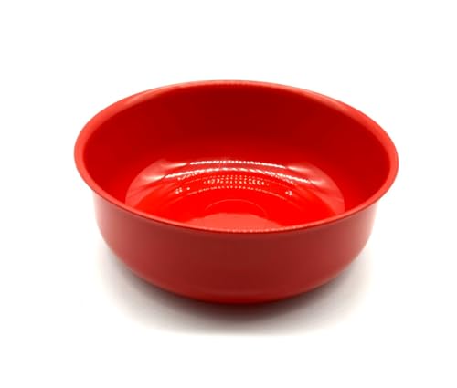 Kimmel Schüssel Schale Müsli Suppe Kunststoff, Mehrweg bruchsicher stapelbar 10 cm, Rot von Kimmel