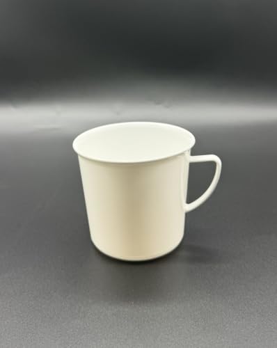 Kimmel Henkelbecher Henkeltasse Teetasse Kaffeebecher Mehrweg bruchsicher 330 ml, Kunststoff, Weiß, 21-000-1601-1 von Kimmel