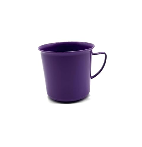 Kimmel Henkelbecher Henkeltasse Teetasse Kaffeebecher Mehrweg bruchsicher 330 ml, Kunststoff, Violett von Kimmel